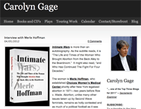 Carolyn Gage Interview with Merle Hoffman Interview